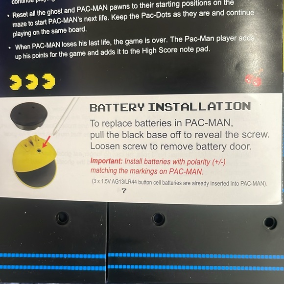 ♟️💛 PAC Man board game VINTAGE toy arcade 🇺🇸 - Picture 9 of 9